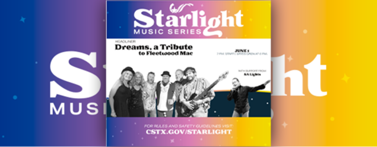 Starlight Music Series Concert Saturday June 1st!