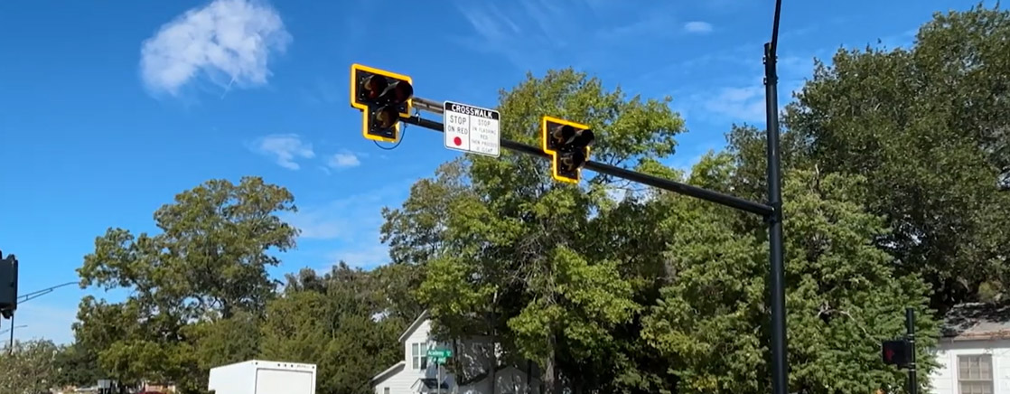 New Pedestrian Signals Now Active On William J. Bryan Parkway