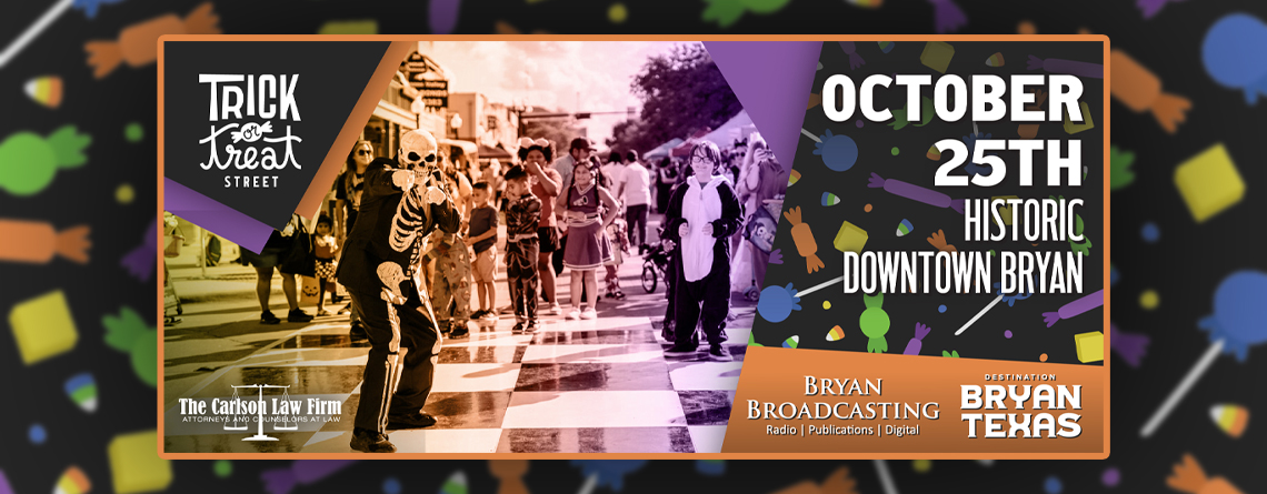 Trick-or-Treat Street Returns to Historic Downtown Bryan October 25th